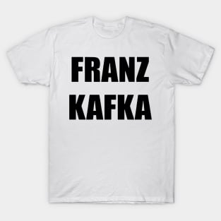 franz kafka Black And White Logo T-Shirt